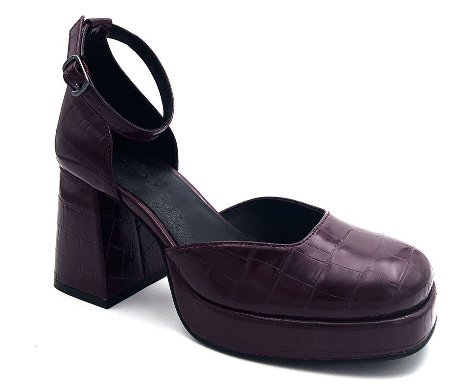Fashionable Women Black Heels Slip On Type For Party Cocktail