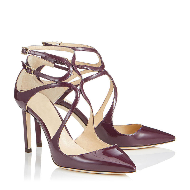 Lightweight Comfortable High Heel Sandals With Buckle Strappy Closure Type