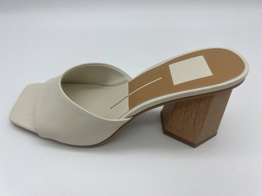 Block type Womens Mule Heels With Open Toe OEM ODM