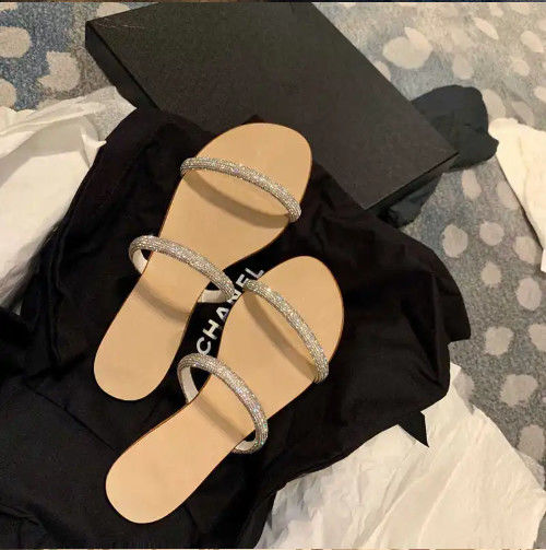 Customized Women Flat Sandals Summer With Buckle Lace Up Closure Type