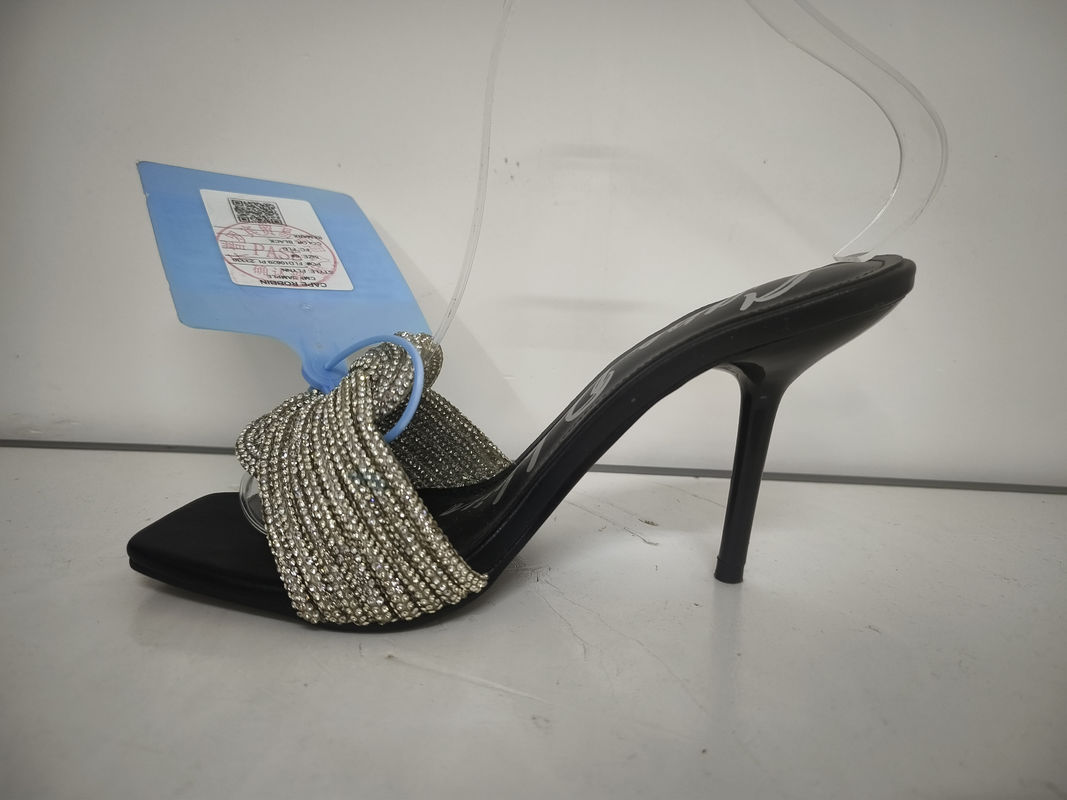4.5In High Heel Ladies Court Shoes With Slip On Closure Type Leather Upper Material